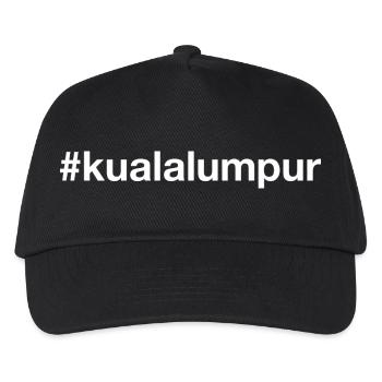 Kuala Lumpur Malaysia - Kinder Basecap - Schwarz - Vorne