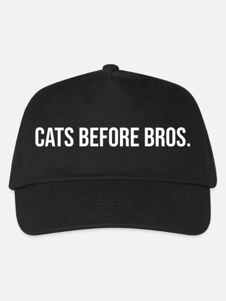 Katzen Vor Bros Slogan - Kinder Basecap - Schwarz