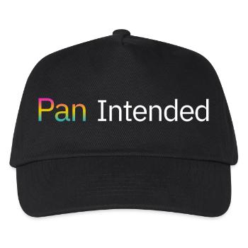 Pan Intended – Subtle Pansexual Pride Shirt - Kids’ Baseball Cap - black - Front