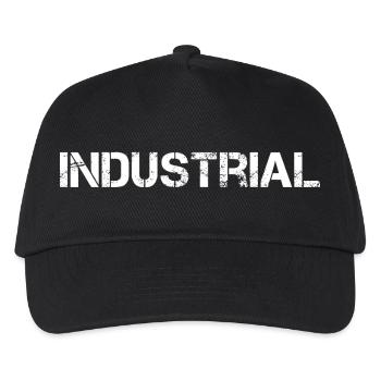 Industrial Rock Logo - Kinder Basecap - Schwarz - Vorne