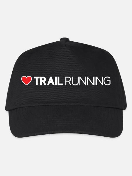 Ich liebe Trailrunning - Kinder Basecap - Schwarz