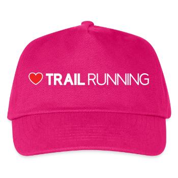 I Love Trail Running - Kids’ Baseball Cap - fuchsia - Front