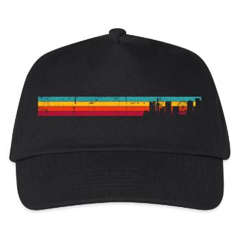 Birmingham skyline rétro - Casquette de baseball Enfant - noir - Devant