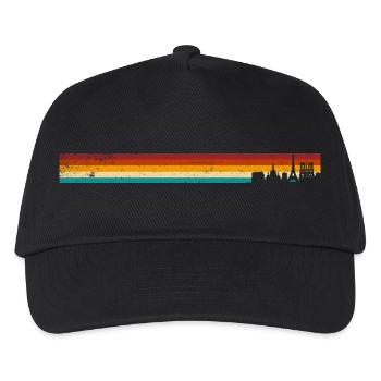 skyline Paris vintage - Kids’ Baseball Cap - black - Front