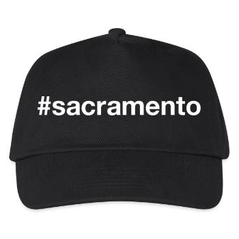 Sacramento Hashtag - Kinder Basecap - Schwarz - Vorne