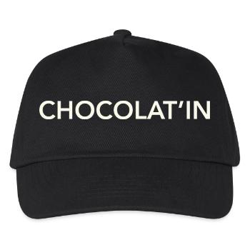 chocolatine - Kids’ Baseball Cap - black - Front