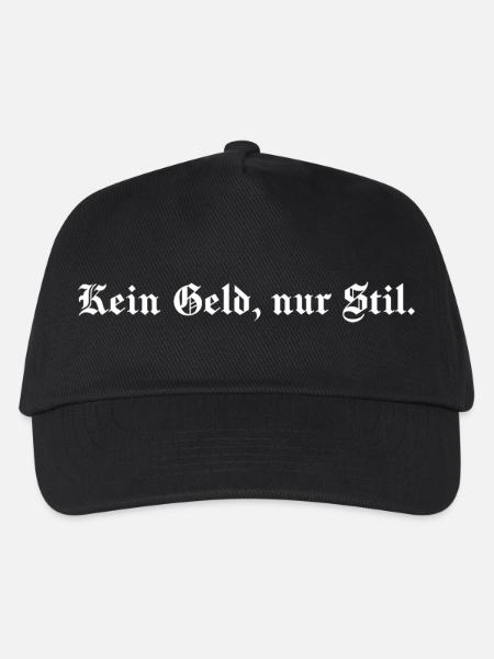 Pas d’argent, juste du style - Casquette de baseball Enfant - noir