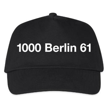 Berlin 61 Kreuzberg - Kinder Basecap - Schwarz - Vorne