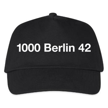 Berlin 42 Tempelhof - Kids’ Baseball Cap - black - Front