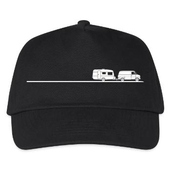 Caravan camping shirt for caravan fans - Kids’ Baseball Cap - black - Front