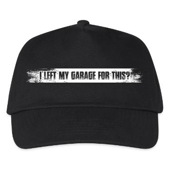 Left my garage for this Car lover car guy mechanic - Kinder Basecap - Schwarz - Vorne