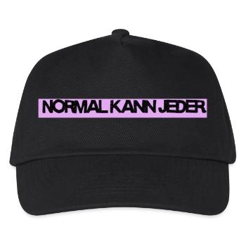 Normal kann jeder / Lustiges T-Shirt für jeden Tag - Kinder Basecap - Schwarz - Vorne