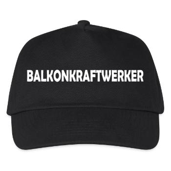 Balkonkraftwerker Solar Power ist die Zukunft - Kinder Basecap - Schwarz - Vorne