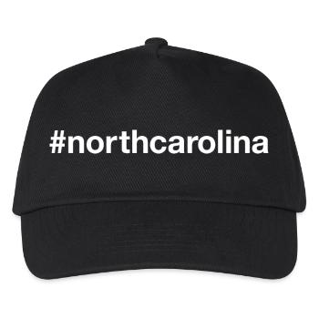 North Carolina Hashtag - Kids’ Baseball Cap - black - Front