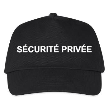 Private Sicherheit und personalisierte Bewachung - Kinder Basecap - Schwarz - Vorne