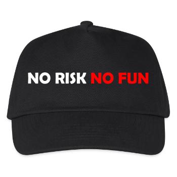 No Risk No Fun - Kids’ Baseball Cap - black - Front