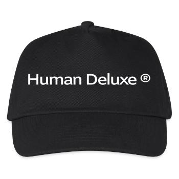 Human Deluxe® – Premium Edition - Kids’ Baseball Cap - black - Front