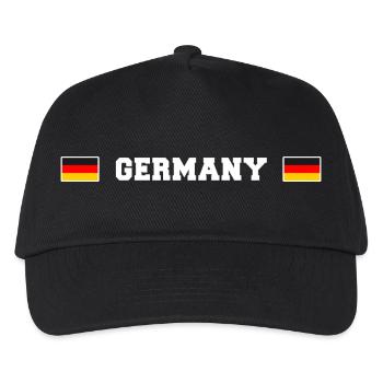 DE Fanshirt - Kinder Basecap - Schwarz - Vorne