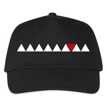 Citation sur un triangle unique différent parmi les triangles - Casquette de baseball Enfant - noir - Devant