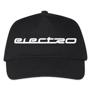 electro music logo - Kids’ Baseball Cap - black - Front