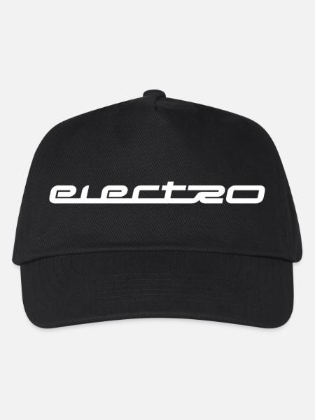 Elektro-Musik-Logo - Kinder Basecap - Schwarz