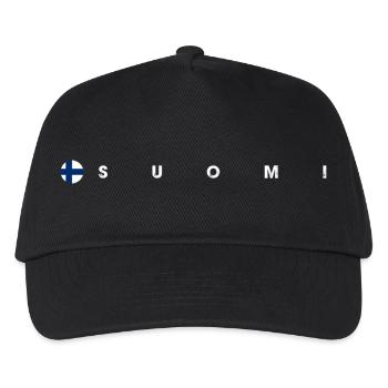 Drapeau Suomi - Casquette de baseball Enfant - noir - Devant