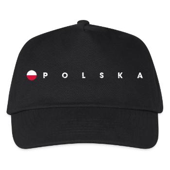 Polska-Flagge - Kinder Basecap - Schwarz - Vorne