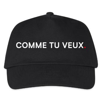 WIE DU WILLST. Moderner minimalistischer Humor - Kinder Basecap - Schwarz - Vorne