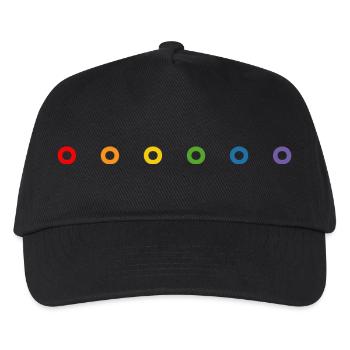 LGBT Regenbogen donuts LGBT lgbtqi queer - Kinder Basecap - Schwarz - Vorne