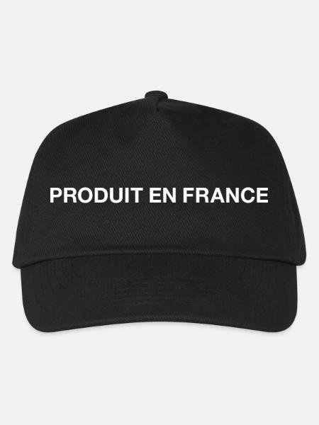 PRODUIT EN FRANCE - Kinder Basecap - Schwarz