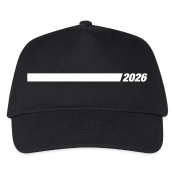 2026 year stroke - Kids’ Baseball Cap - black - Front