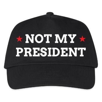 NOT MY PRESIDENT - Kids’ Baseball Cap - black - Front
