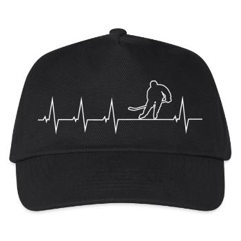 I love ice hockey - Kids’ Baseball Cap - black - Front