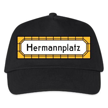 Hermannplatz NEUKÖLLN - Kinder Basecap - Schwarz - Vorne
