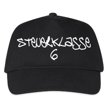 Steuerklasse 6 - Kinder Basecap - Schwarz - Vorne