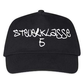 Steuerklasse 5 - Kinder Basecap - Schwarz - Vorne