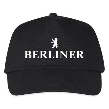 Berliner - Kinder Basecap - Schwarz - Vorne