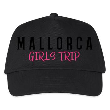 mallorca girls trip - Kinder Basecap - Schwarz - Vorne