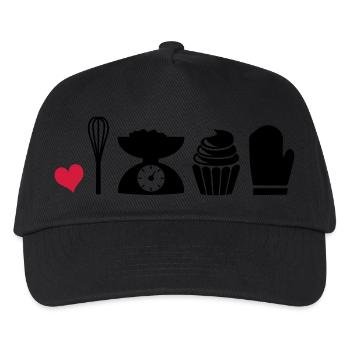 to bake - Kids’ Baseball Cap - black - Front