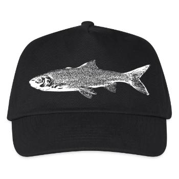 Forelle Fisch Angel Liebhaber - Kinder Basecap - Schwarz - Vorne
