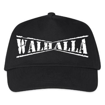 walhalla odin thor wikinger viking sticker shirt - Kinder Basecap - Schwarz - Vorne