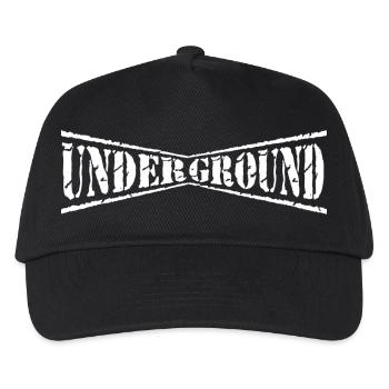ghetto underground hip hop oldschool street urbain - Casquette de baseball Enfant - noir - Devant