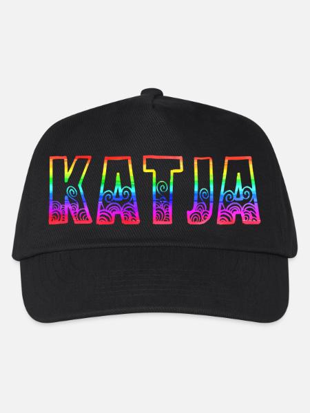 katja rs regenbogen - Kinder Basecap - Schwarz