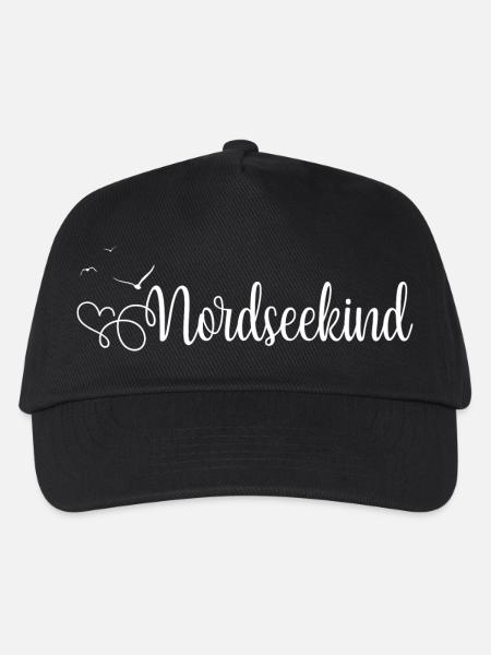 Nordseekind - Kinder Basecap - Schwarz