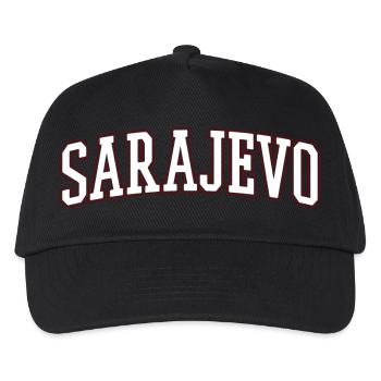 Sarajevo Bold Lettering - Kids’ Baseball Cap - black - Front