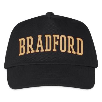 Bradford Vintage Blockschrift - Kinder Basecap - Schwarz - Vorne