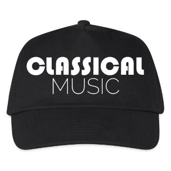classical music music musician icon illustration - Kids’ Baseball Cap - black - Front
