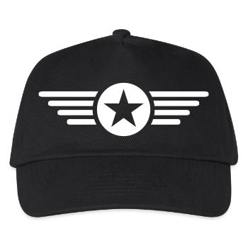 Je suis une star avec des ailes - Casquette de baseball Enfant - noir - Devant