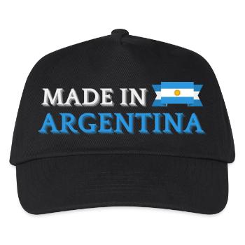 Hergestellt in Argentinien - Kinder Basecap - Schwarz - Vorne