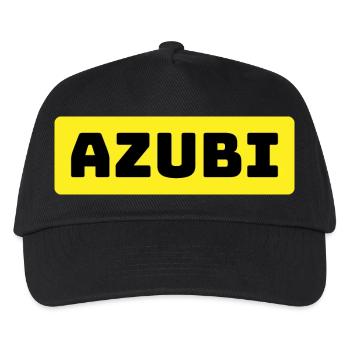 Azubi Tshirt yellow - Kinder Basecap - Schwarz - Vorne